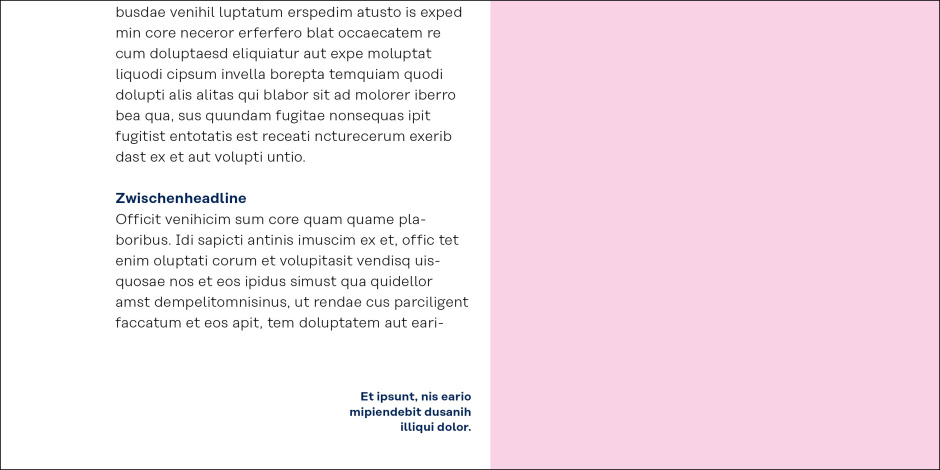 Captions Koenig & Bauer T SemiBold font size: 7 pt line spacing: 9 pt character spacing: +15 kerning: metric font colour: Koenig & Bauer Blue